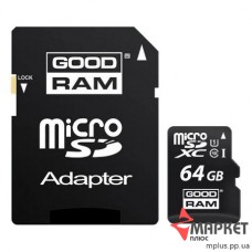 Карта пам'яті MicroSDXC 64 Gb UHS-I + SD GOODRAM