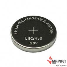 Акумулятор дисковий LIR 2430 Li-ion