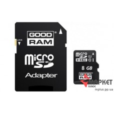 Карта пам'яті Goodram MicroSDHC 8 Gb C10 UHS-1 + SD