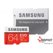 Карта пам'яті Samsung MicroSDXC 64 Gb UHS-1 U-3 + SD Evo