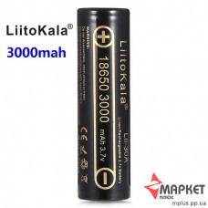 Акумулятор літієвий 18650 LiitoKala 3.7V 3000 mAh