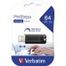 USB Флешка Verbatim StoreNGo 64 Gb USB 3.0 Pin Stripe black