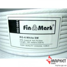 Коаксіальний кабель SM RG-6 FinMark 100м White