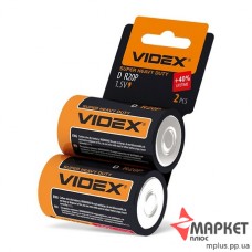 Батарейка R20 C2 Shrink Card Videx