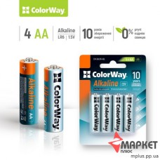 Батарейка alkaline (CW-BALR06-4BL) ColorWay