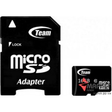 Карта пам'яті Team MicroSDHC 16 Gb C10 + SD